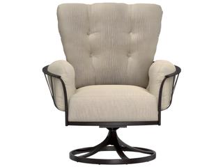 OW Lee Monterra Wrought Iron Swivel Rocker Outdoor Patio Lounge Chair