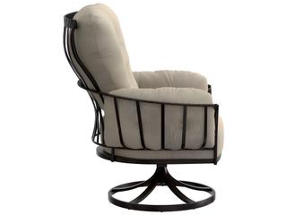 OW Lee Monterra Wrought Iron Swivel Rocker Outdoor Patio Lounge Chair