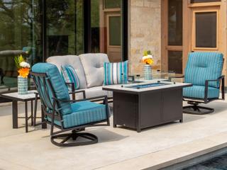 OW Lee Aris Aluminum Cushion Lounge Set