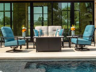 OW Lee Aris Aluminum Cushion Lounge Set