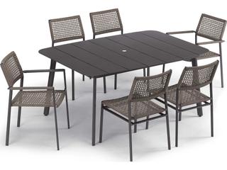 Oxford Garden Eiland Aluminum Dining Set