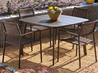 Oxford Garden Eiland Aluminum Dining Set