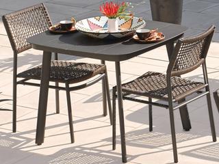 Oxford Garden Eiland Aluminum Dining Set