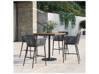 Oxford Garden Nette Aluminum Carbon 5 Piece Bar Set