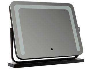 Oxygen by Quorum Black Rectangular Make-Up Mirror