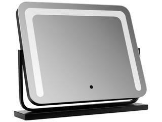 Oxygen by Quorum Black Rectangular Make-Up Mirror