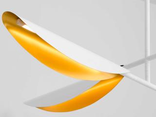 Oxygen by Quorum Pivot 4-Light White Aged Brass Linear Chandelier