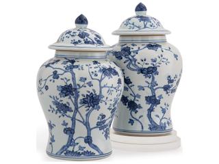 Port 68 Georgia Blue Small Jar 18"H