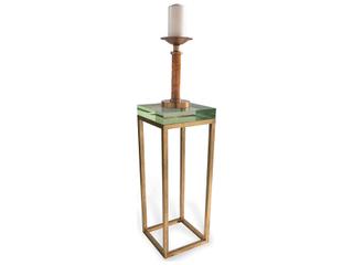 Port 68 Drake Lucite Green Table / Gold