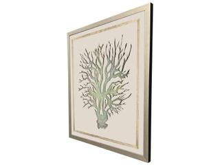 Paragon Seaweed On Linen I Framed Art