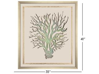 Paragon Seaweed On Linen I Framed Art