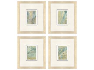 Paragon Ribbon Dance II Framed Art - Set of 4