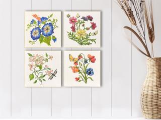 Paragon Floral Snapshot I Painting Set of 4