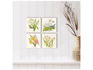 Paragon Floral Snapshot II Painting Set of 4