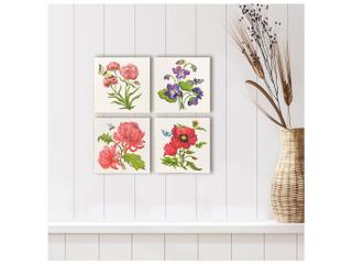 Paragon Floral Snapshot III Painting Set of 4