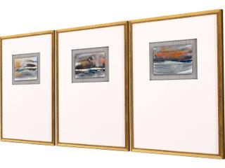 Paragon Broken Landscape I Framed Art Set of 3