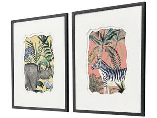 Paragon Animals Wild Wonderland-II Wall Art Set of 2