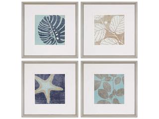 Paragon Coastal I Framed Art Set of 4