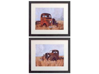 Paragon Farmhouse Farm Truck Wall Art Set of 2
