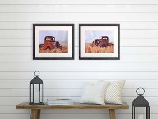 Paragon Farmhouse Farm Truck Wall Art Set of 2