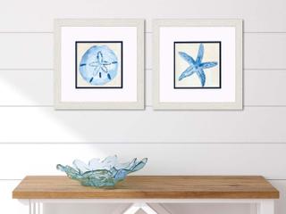 Paragon Coastal Watercolor A Framed Art Set of 2