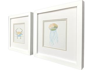 Paragon Sea Creatures II Framed Art - Set of 2