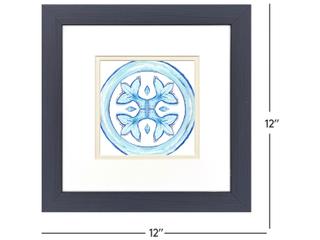 Paragon Blue Textiles II Framed Art - Set of 2