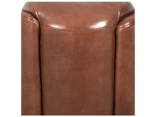Pasargad Home Vicenza Madison Brown Leather Accent Chair