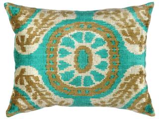 Pasargad Home Ikat Velvet Pillow