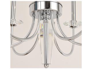 Pasargad Home Vicenza Hestia 6-Light Silver Candelabra Chandelier