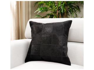 Pasargad Home Safari Checkered Cowhide Throw Pillow