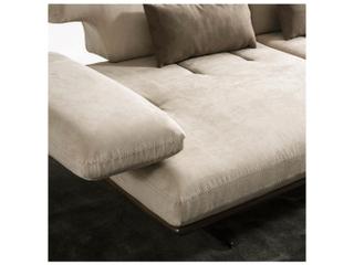 Pasargad Home Positano Delano Dark Beige Brown Upholstered Sofa