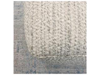 Pasargad Home Galaxy Zig-Zag Ivory Pouf