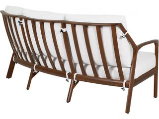 Castelle Berkeley Deep Seating Aluminum Crescent Outdoor Sofa