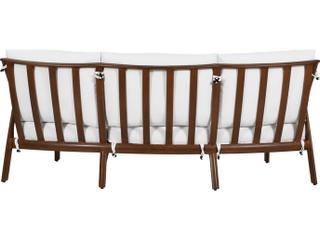 Castelle Berkeley Deep Seating Aluminum Crescent Outdoor Sofa