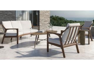 Castelle Berkeley Deep Seating Aluminum Outdoor Lounge Set