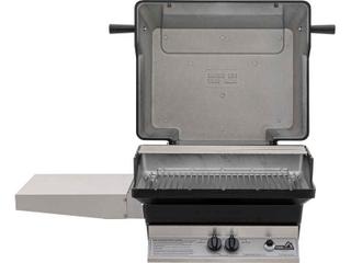 PGS Grills A30 Series Cast Aluminum Black Natural Gas BBQ Grill Head with Shelf
