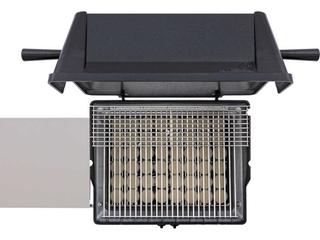 PGS Grills A30 Series Cast Aluminum Black Natural Gas BBQ Grill Head with Shelf