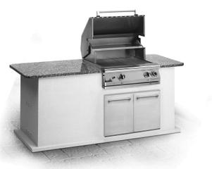 PGS Newport 30 Inch Natural Gas Grill Head With Built In One Hour Gas Timer