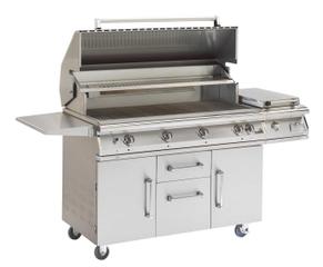 PGS Grills Legacy Big Sur Gourmet 51'' Natural Gas BBQ Grill with Rear Burner and Rotisserie