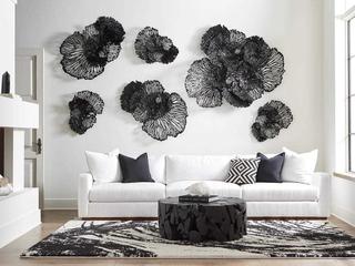Phillips Collection Round Wood Black Coffee Table