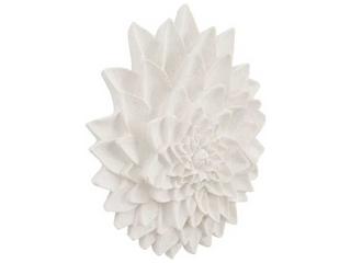 Phillips Collection Dahlia Flower White Stone 3D Wall Art