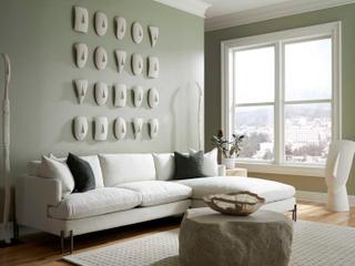 Phillips Collection Quarry Resin Roman Stone Off White Coffee Table