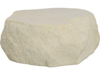 Phillips Collection Quarry Resin Roman Stone Off White Coffee Table