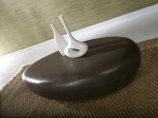 Phillips Collection River Stone Bronze Coffee Table