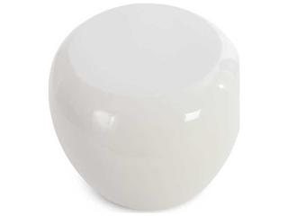 Phillips Collection Round Resin Gel Coat White End Table