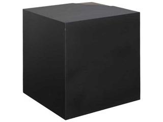 Phillips Collection Cornered Square Metal Natural Black Brown End Table