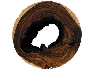 Phillips Collection Round Wood Natural Charred End Table