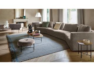 Pianca Mambo Ellip.Coffee Table dk.grey.oak/blk