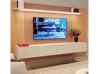 Pianca Spazio Wall Unit Comp. 126" Natural Ash/Beige Seta Matt Lacquer
